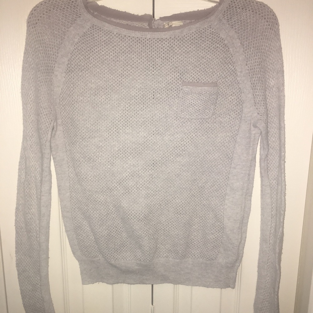 Anthro sz S, gray sweater - EUC